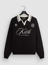 KITH Rugby Pullover Sweater Heavyweight Retro Campus Collar picture
