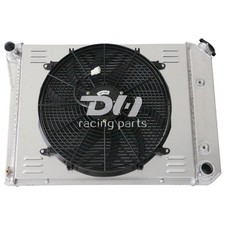 Alu 3Row Radiator+Shroud+Fan For 1966-1986 Buick Skylark/Oldsmobile/Pontiac #571 picture