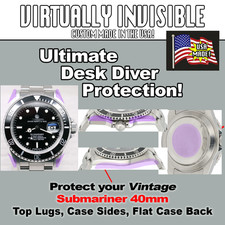 Compatible w/Rolex Vintage Submariner Top Lugs, Sides, Case Back  HD Protectors picture