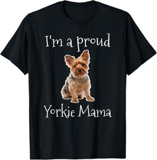 Yorkie Mom Women Girls Yorkshire Terrier Owner T-Shirt picture