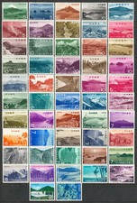 JAPAN 1962-1974   NATIONAL PARK issues - MNH - complete series ** picture