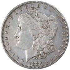 1881 O Morgan Silver Dollar XF EF Extremely Fine $1 Coin Collectible picture