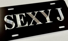 Custom Personalized YOUR Name Text Car Tag 🔥Diamond Etched Front License Plate picture