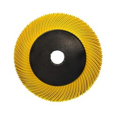 Radial Bristle Brush, 6 in x 1/2 in x 1 in, 80# 1SET Ten Single Piece w/ Adapter picture