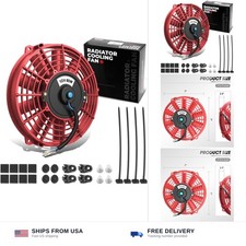 DNA Motoring 7 Inch High Performace Electric Cooling Slim Radiator Fan with M... picture