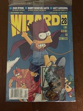 WIZARD MAGAZINE # 28 SEALED NEWSSTAND COPY HTF BATMAN SIMPSONS JOHN BYRNE 1993 picture