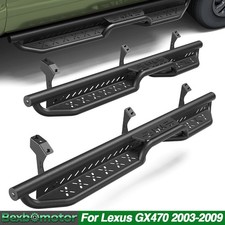 2x For 2003-2009 Lexus GX470 Steel Black Running Boards Side Step Nerf Bar picture