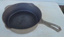Vintage Griswold No 8 2028 Hammered Cast Iron Chicken Fryer Plated Erie PA picture