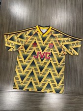 ARSENAL AWAY FOOTBALL SHIRT JERSEY 1991-1993 BRUISED BANANA SIZES L 40 to 42 picture