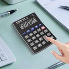 VILOBOS Desktop Calculator 12 Digit Large Display Big Button Home Office Battery picture