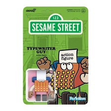 Sesame Street Typewriter Guy Super7 3 3/4-Inch ReAction Figure *Unpunched picture