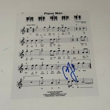 Billy Joel Autographed Piano Man Lyric Sheet 7 picture