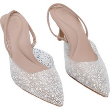 I.N.C. Geosepa Pearl Bling Halter Pumps Womens Size 10 picture