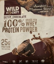 Wild Society Grass Fed PROTEIN 1.2 lb (15 Serv) Natural Dutch Choc BEST BY 1/27 picture