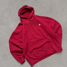 Vintage Russell Athletic Red Pro Cotton Hoodie picture