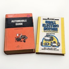Audel Automobile Guide Small Electric Motors Auto Repair Technical Books Lot 2 picture