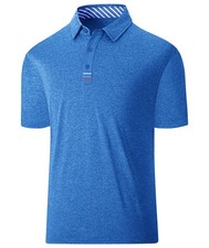 Polo Shirt Mens Business Short Sleeve Golf Tennis Casual Sports Tshirts Polo Men... picture