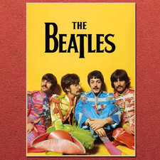 LARGE Vintage Unframed Classic Rock, Sgt. Pepper Beatles Poster (19.5 x 27.5 in) picture