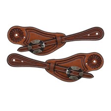Showman Men's Argentina Cow Leather Heritage Spur Straps picture