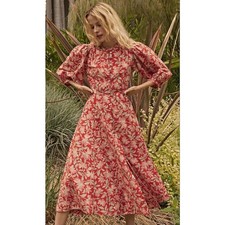 Doen Edessa Maxi Cotton Silk Dress Jardin Majorelle XS Cottage picture