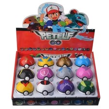 12PCS Pocket Monster Mini Figures Set with Poke Balls Anime Collectible Toys USA picture