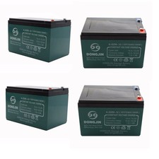 4PC 12V 12AH 6-DZM-12 48V Battery 6-DZF-12 6-DMF-12 Wheelchair Quad Golf Cart picture