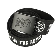 Slayer Band Webbed Web Military Belt w/ Buckle Official Merch Death Metal picture