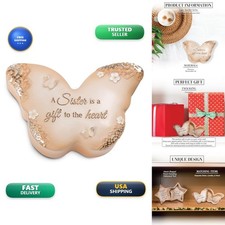 Pavilion Gift Company 19087 Butterfly-Shaped Keepsake Box Sister picture