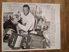 Willie Mays In Pile Of Awards After 1965 MVP Season  Original Press Photo Hs1488 picture