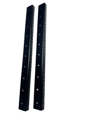 2 (One Pair) 10U / 10 SPACE Rack Rails 17.5