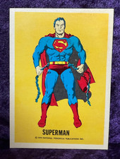 1974 Wonder Bread DC Comics SUPERMAN Trading Card National Periodical Vintage picture