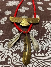 Goro's Men Accessory Eagle Bead Necklace VHTF Designer Collection Popular Produc picture
