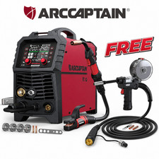 ARCCAPTAIN MIG200P Pulse MIG Welder 7-in-1 Aluminum Welding Machine /w Spool Gun picture