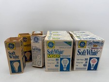 Vintage GE Soft White Light Bulbs New Old Stock Set 30 picture