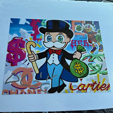 Alec Monopoly Autographed 8x10 photograph signed w proof pic Street artist  picture