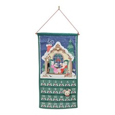 Vintage 1987 Avon Countdown to Christmas Fabric Advent Calendar Mouse COMPLETE picture
