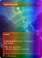 MTG Magic the Gathering Lightning Bolt (361/686) Double Masters 2022 NM FOIL picture