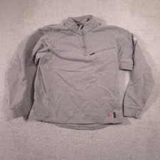 Ariat FR Sweatshirt Mens Medium Gray 1/4 Zip Fleece Pullover CAT 2 Workwear picture