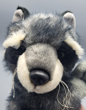 FIESTA Realistic Raccoon Plush Stuffed Animal Sitting 12