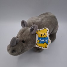 Vintage Dakin Nature Babies Reeno Rhino Plush 7