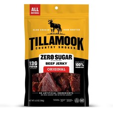 Tillamook Country Smoker Keto Friendly Zero Sugar Beef Jerky, Black Pepper, 6.5 picture