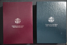 1996 & 1997 US Mint Prestige Proof Sets Complete with Boxes + Carboard + Coa's picture