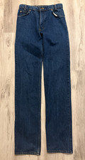 Vintage GAP 1970s 1980s Straight Cut Blue Jeans Fits 28x34 Made in USA Dark Wash picture