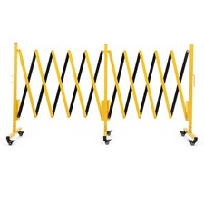 16ft Retractable Metal Barricade Gate, Mobile Temporary Safety & Traffic Control picture
