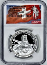 2022 Switzerland Swiss Shooting Festival Silver 50F Uri-Hab-116a NGC PF70 UCAM picture