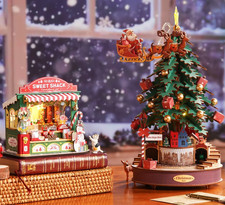 ROKR Rolife 3D Wooden Puzzle Christmas Miniature Dollhouse Building Toys Gifts picture