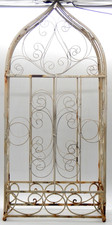 Vintage Large Distressed Wrought Iron Garden Topiary Cage Cloche 30