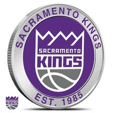 1 oz Colorized NBA Sacramento Kings Silver Round (BU) picture