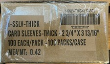 Sealed Case 10000 BCW THICK Standard Card Soft Penny Sleeves - 100 Packs of 100 picture