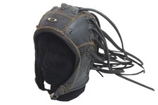 RARE OAKLEY MEDUSA Hat Leather Black Size L good condition JP picture